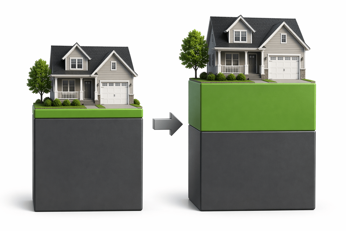How mortgage leverage distorts net worth snapshots